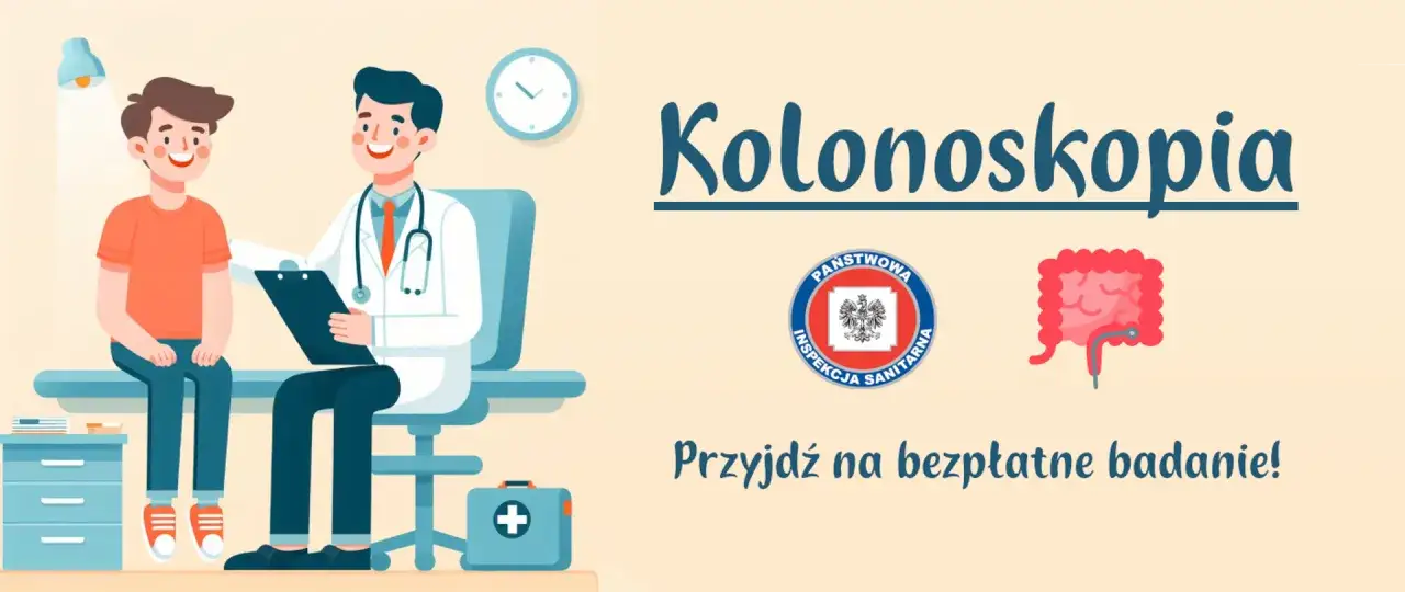 Kolonoskopia ze znieczuleniem NFZ grafika koncepcyjna