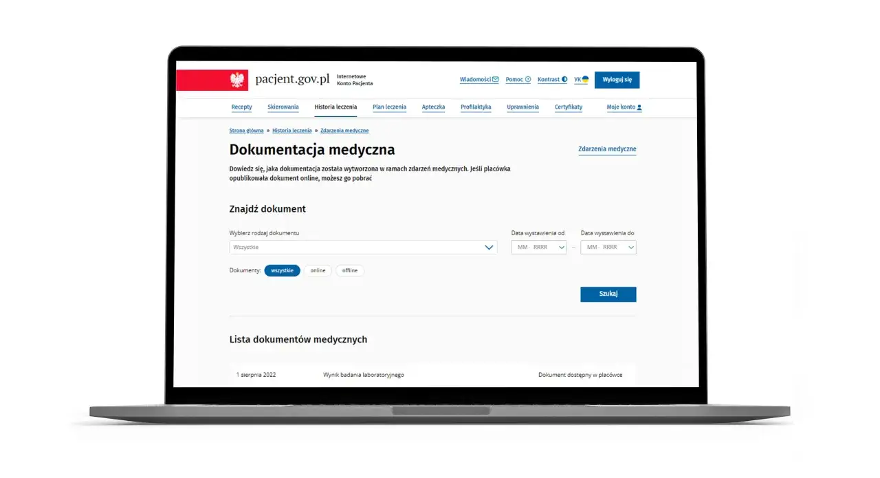 Wyniki badań laboratoryjnych IKP