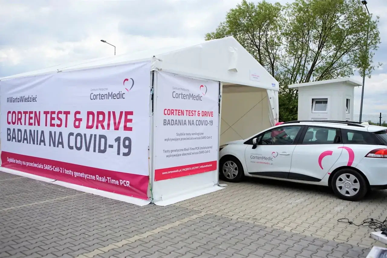 Mobilny punkt pobrań wymazów COVID-19 Warszawa